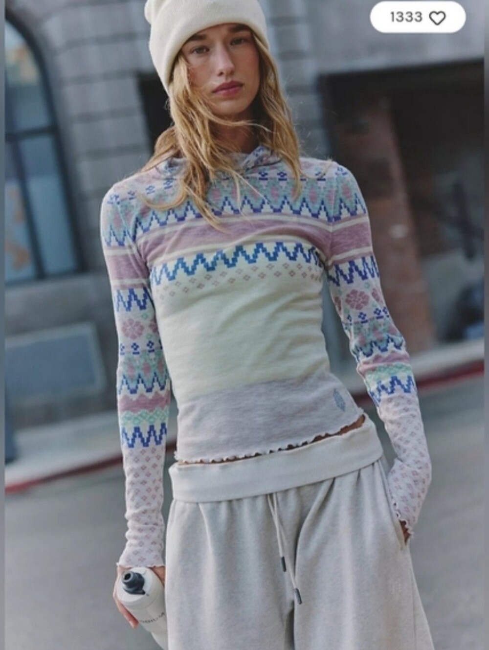 Free People Breathe Easy Printed Layer. - Picture 3 of 9